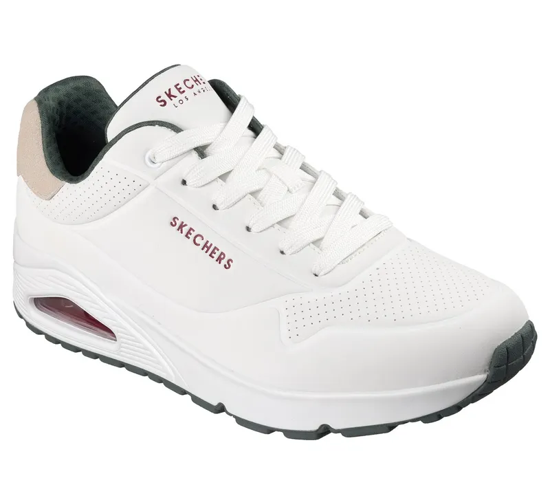 Skechers UNO – Suited On Air Sneaker White/Groente