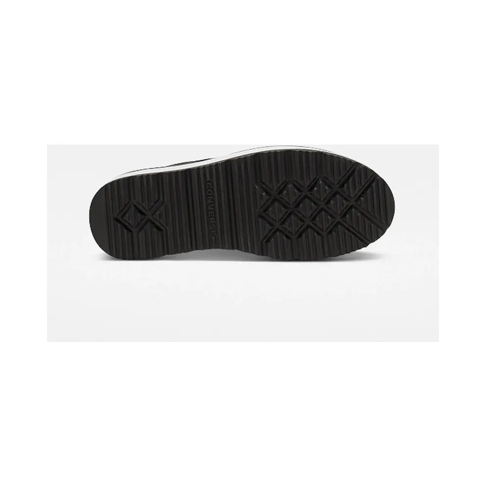 Converse Fleece Lined Boot One Star Thick Sole Black White (566163C)