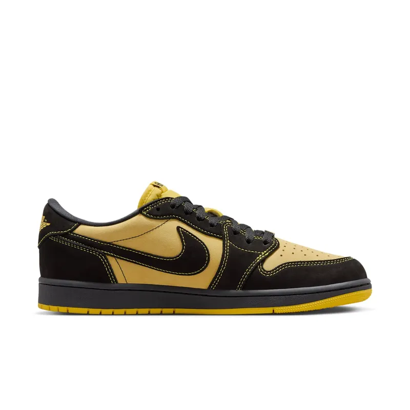 Jordan 1 Retro Low OG Quai 54 Black Tour Yellow Red (IB8836-007)