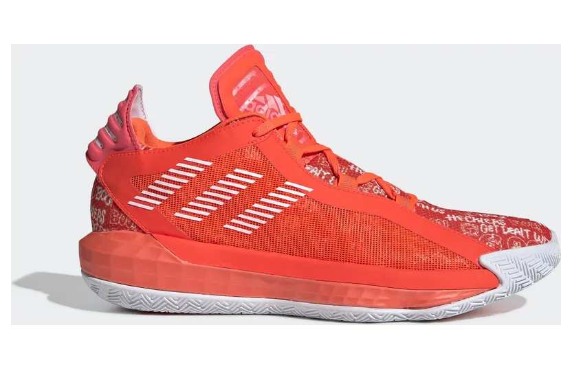 Adidas Dame 6 ‘Solar Red’ Solar Red/Cloud White/Solar Red (FU6808)