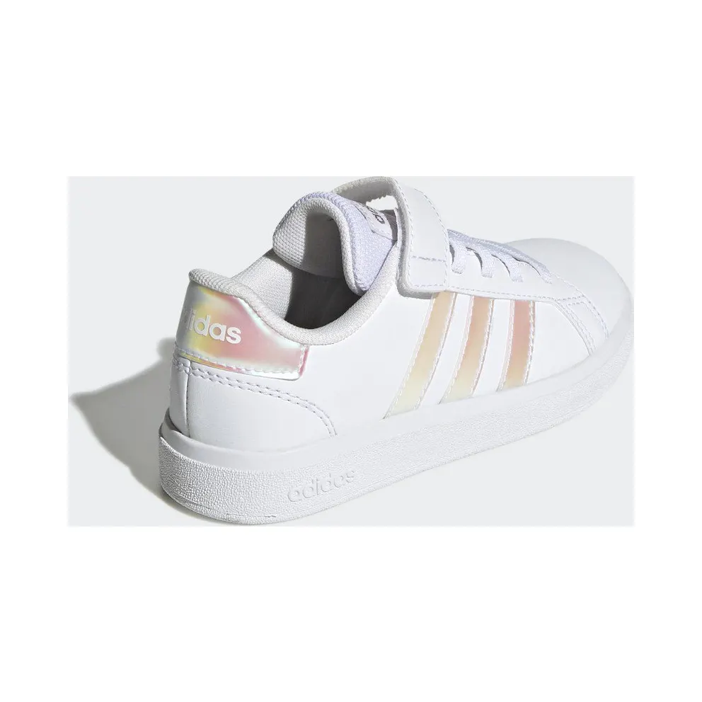 Adidas Grand Court Lifestyle Court Elastic Lace and Top Strap Cloud White / Iridescent / Cloud White (GY2327)