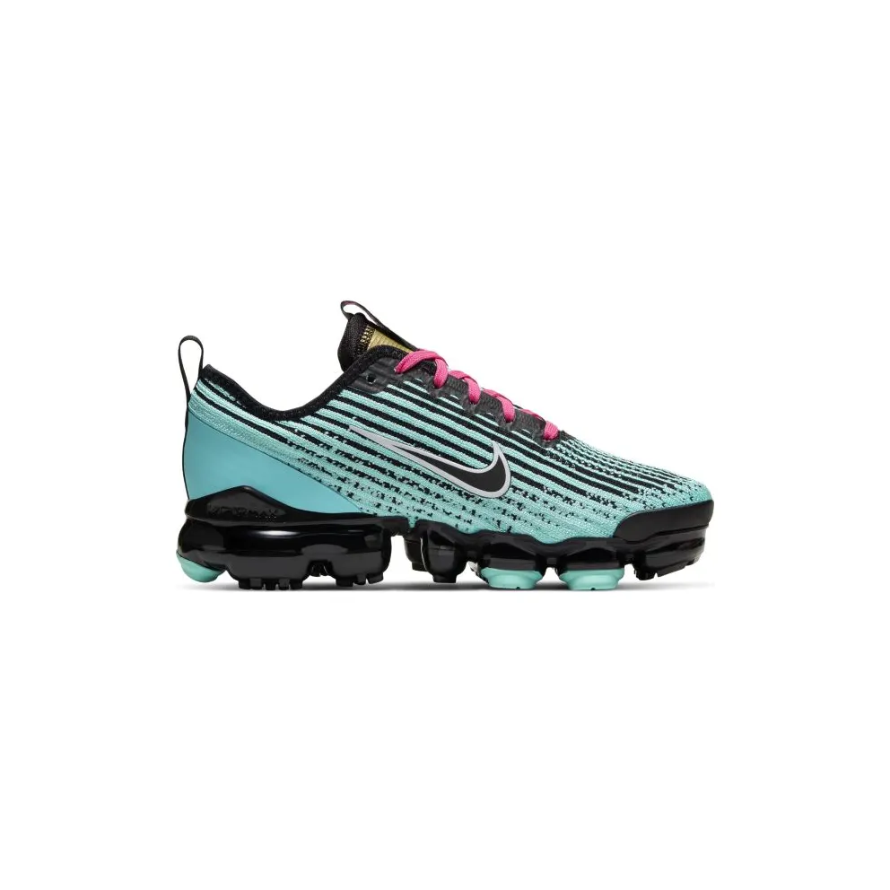 Nike Air VaporMax Flyknit 3 South Beach (GS) Hyper Turquoise/Pink Blast-Metallic Gold-Black (BQ5238-300)