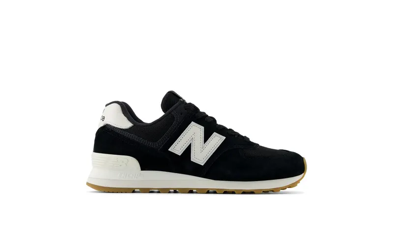 New Balance 574 Black White Gum Brown (U574RAB)