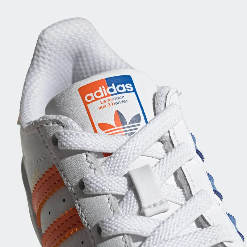 adidas Superstar Cloud White / Blue / Gold Metallic (FZ0653)