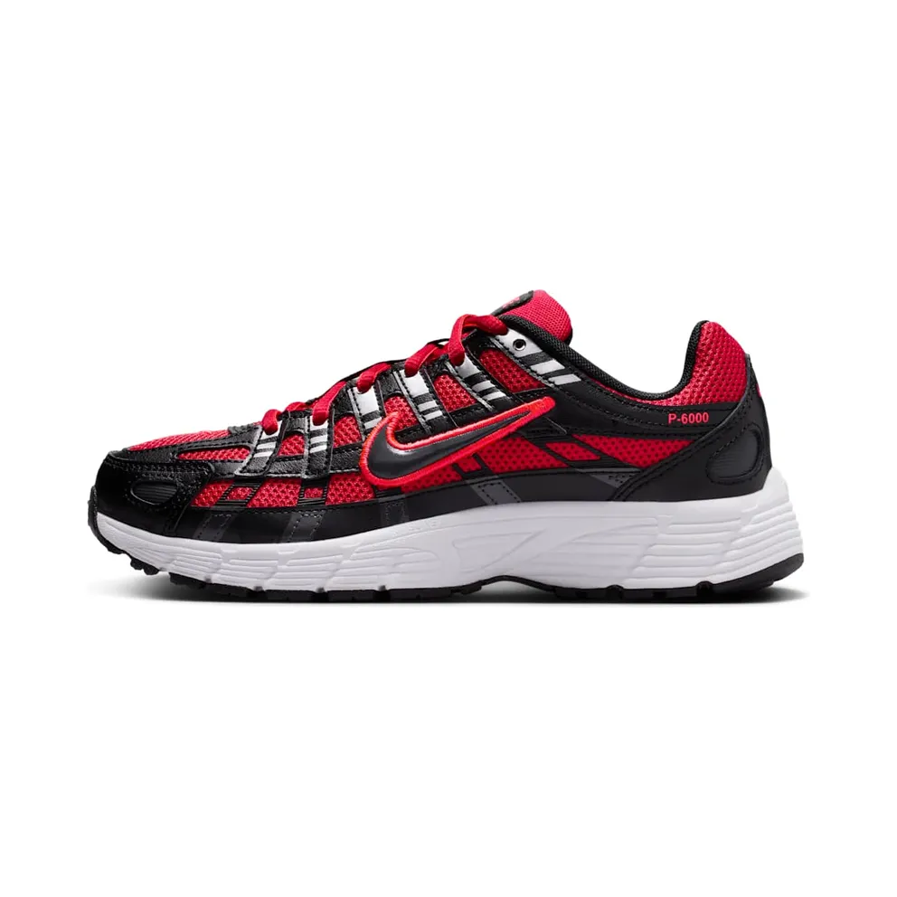 Nike P-6000 GS “University Red Metallic Silver Dark Smoke Grey Black” (HV5064-601)