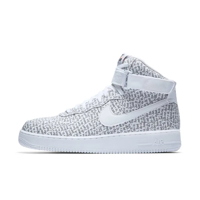 Nike Air Force 1 High Just Do It Pack White Black White/White-Black-White (AQ9648-100)