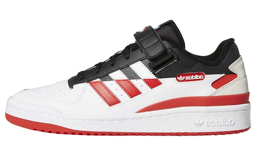 Adidas Forum Low Premium “Split – Black Vivid Red” (FY4974)