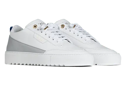 Mason Garments Torino Leather/Stamp White/Cement (FW20-12B)