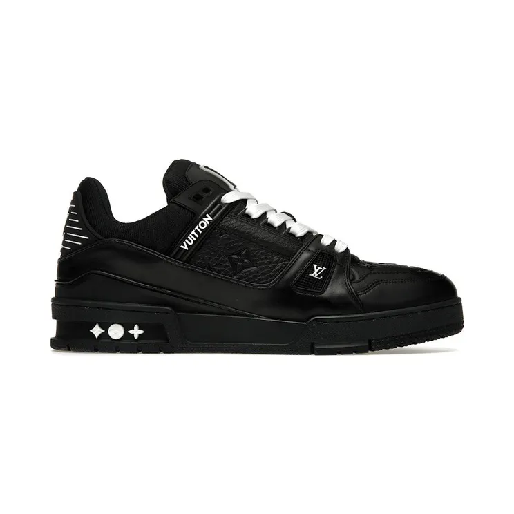 Louis Vuitton Trainer Black Embossed Monogram (1AAREY)