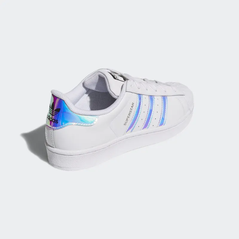adidas Superstar White Iridescent (Youth) White/White/Silver Metallic (AQ6278)