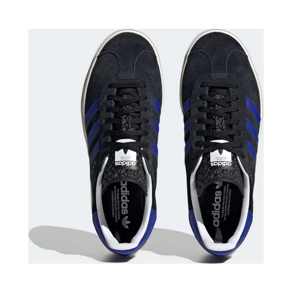Adidas Gazelle Bold Core Black / Lucid Blue / Gold Metallic (HQ4408)