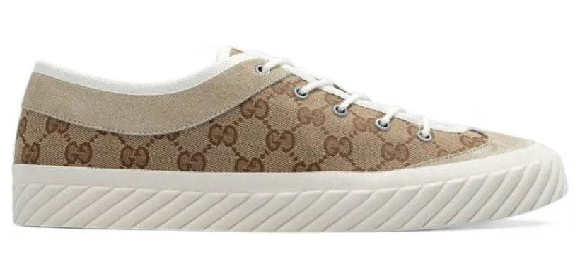 Gucci GG Tortuga Sneaker Beige Ebony Canvas (738992-FABQA-9796)