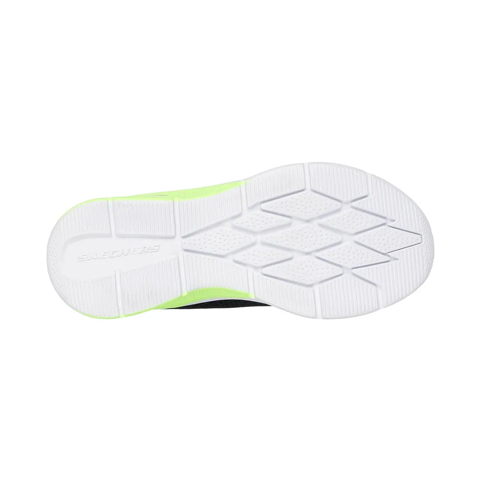 Skechers Slip-ins: Microspec Max “Brisk-Stripe Sneaker Black / Limoen” (403890LBKLM)