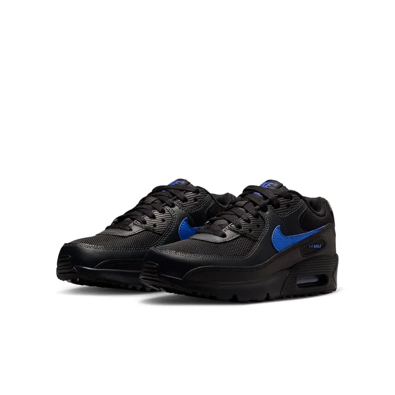 Nike Air Max 90 Black/Dark Smoke Grey/Racer Blue (IQ0098-008)