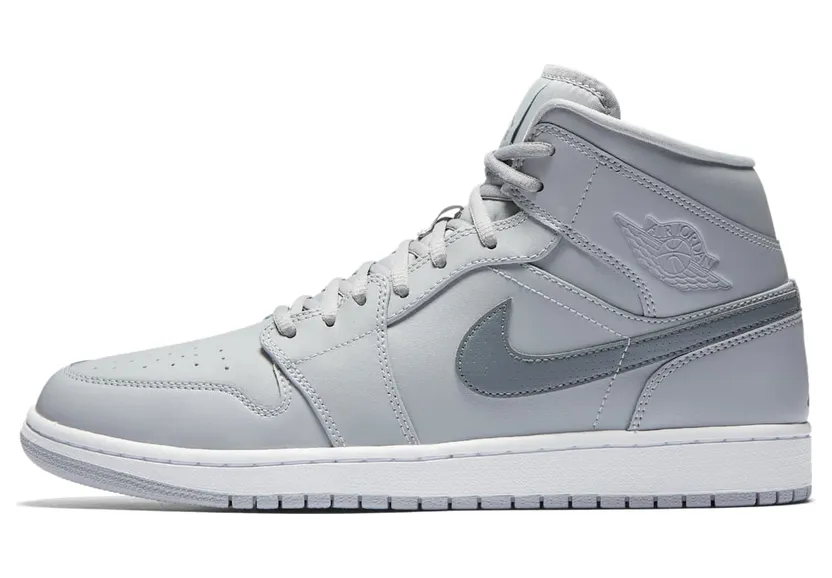 Air Jordan 1 Mid Wolf Grey (554724-033)