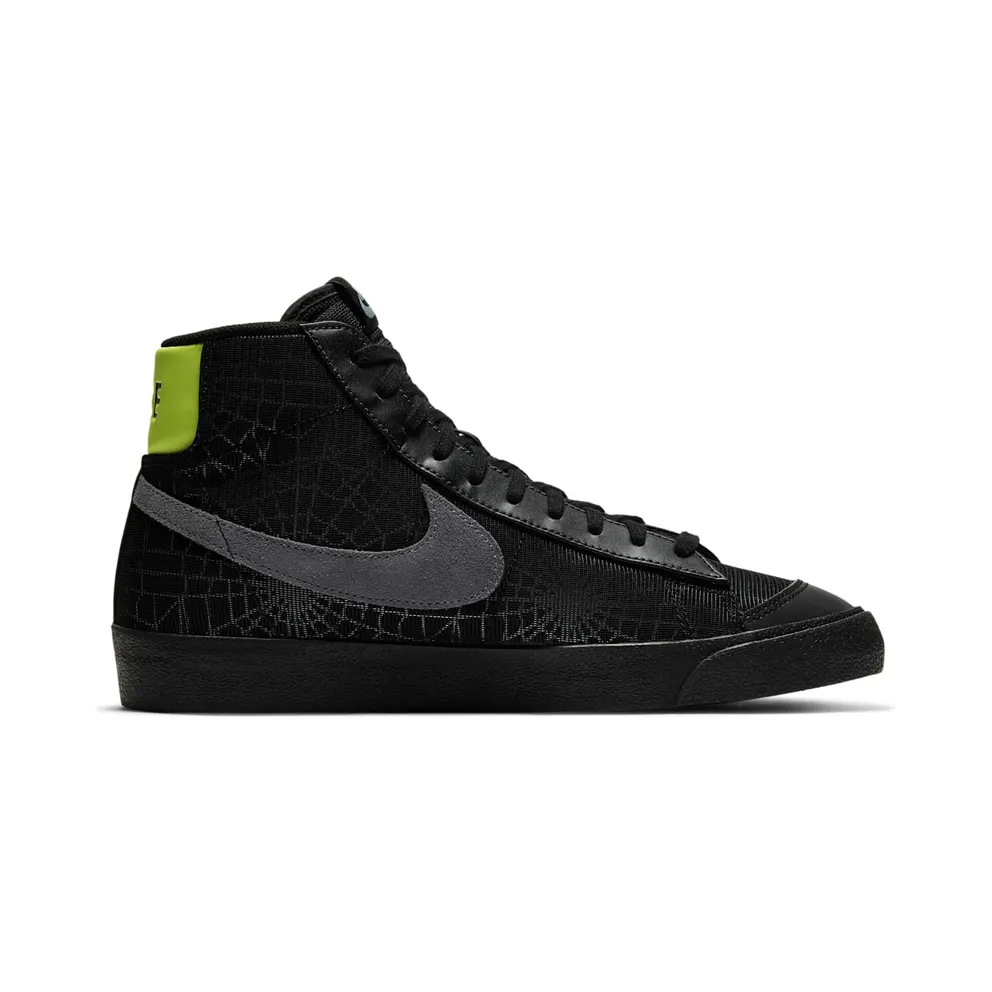 Nike Blazer Mid 77 Spider Web Halloween (2020) Black/Smoke Grey-Limelight (DC1929-001)