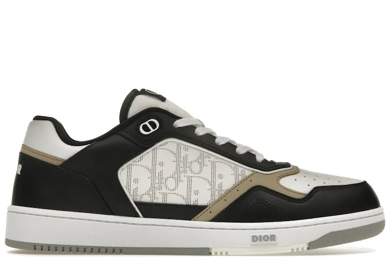Dior B27 Low Black White Beige Oblique Galaxy (3SN272ZIJ_H163)