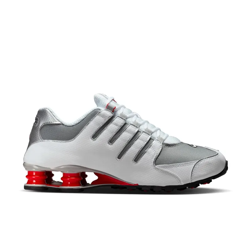 Nike Shox NZ White “Red Metallic Silver” (378341-104)