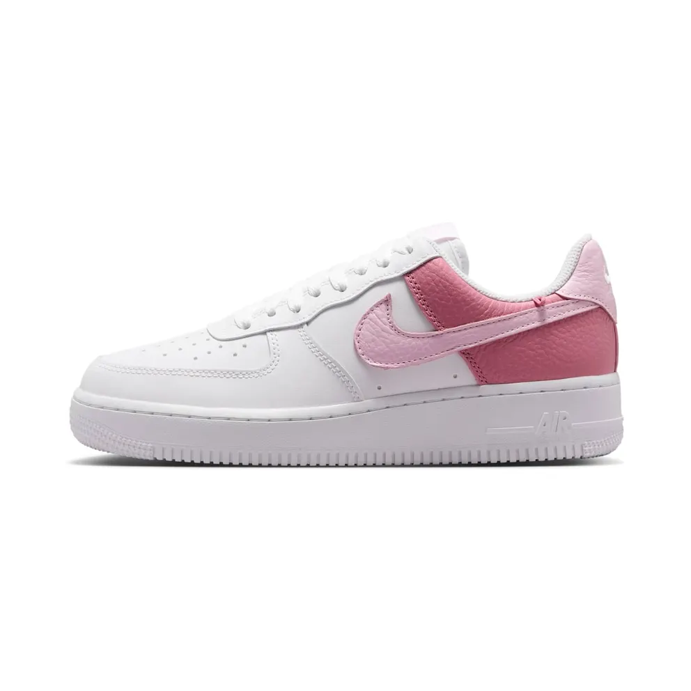 Nike Air Force 1 Low ’07 White Peony Pink Gold Charm Bracelet (IR0872-100)