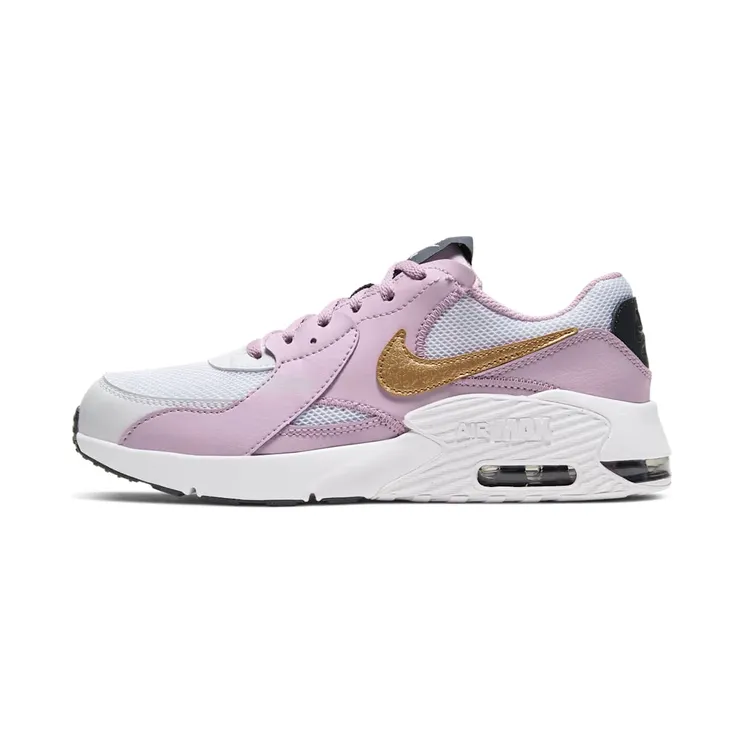 Nike Air Max Excee GS “White / Iced Lilac / Off-Noir / Metallic Gold” (CD6894-102)
