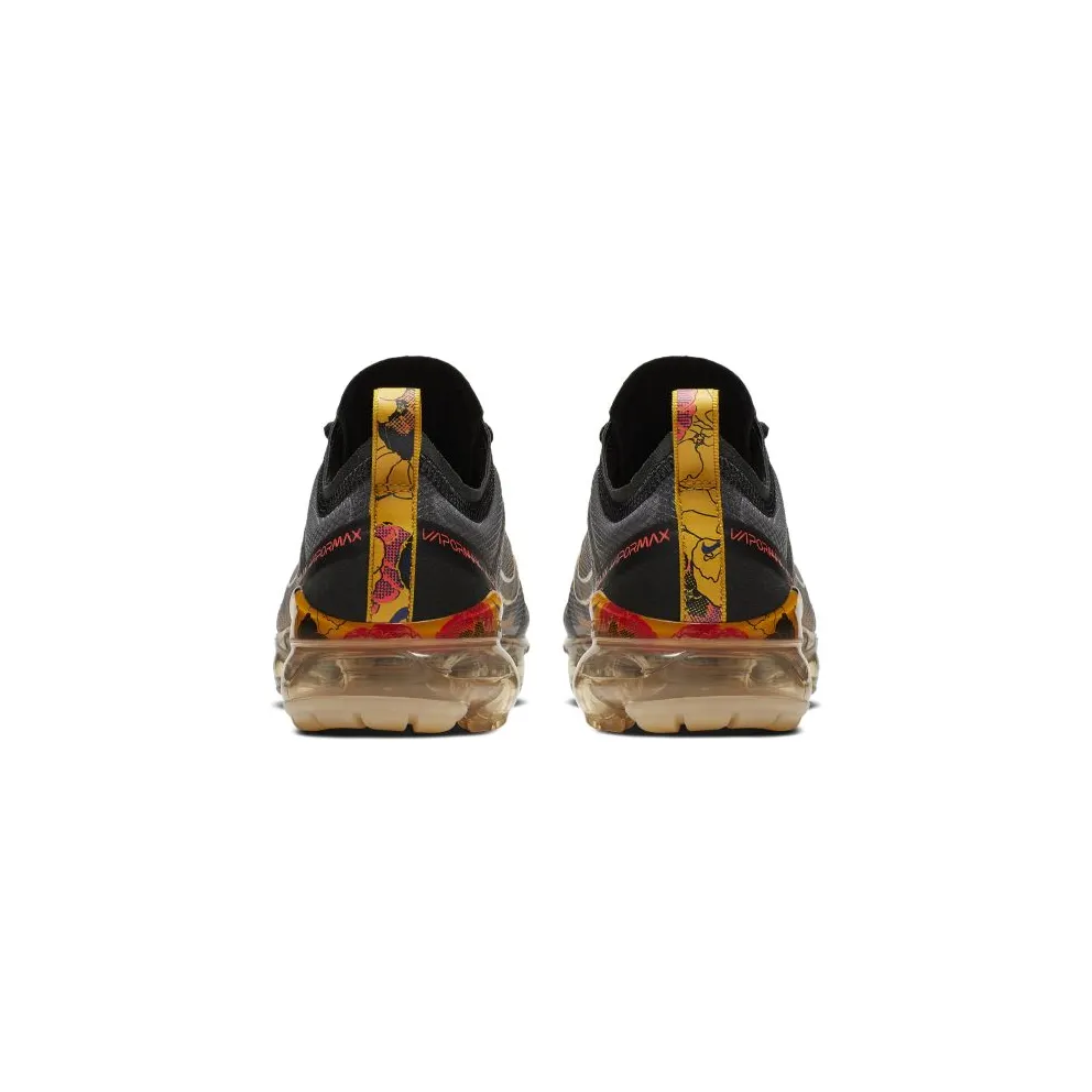 Nike Air VaporMax 2019 Floral Black University Gold (W) Black/Pale Vanilla-Bright-Crimson-University Gold (CD7094-002)