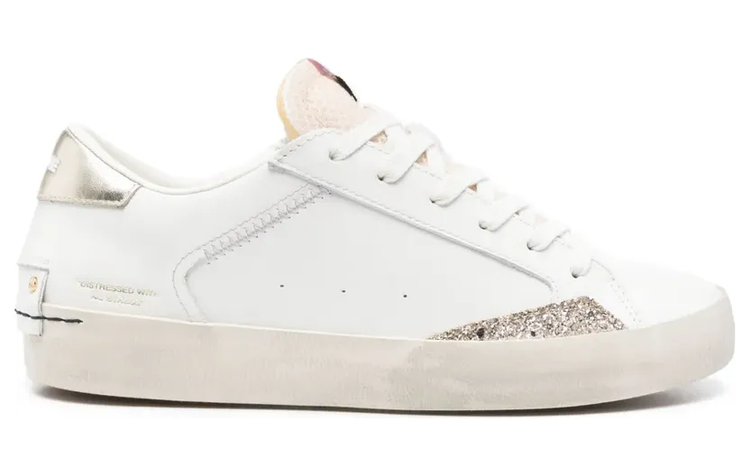 Crime London Distressed Sneakers – Weiß (20001PP7)