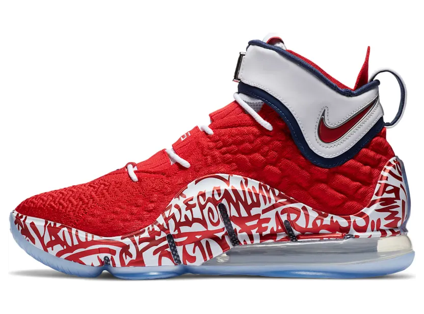 Nike LeBron 17 ‘LeBron 4 Red Graffiti’ (CT6047-600)