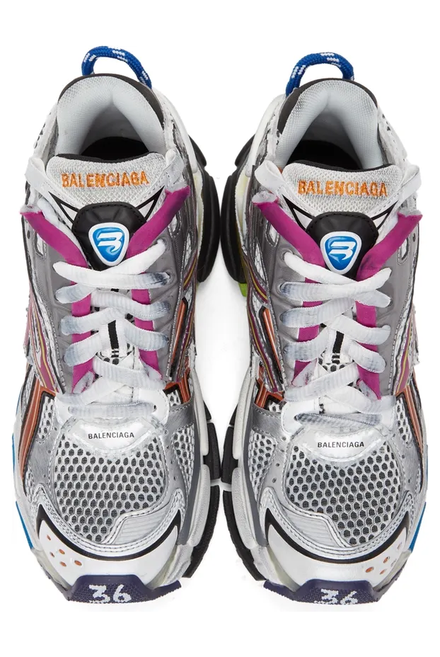 Balenciaga Multicolor Runner Sneakers (677402 W3RB6) (5)