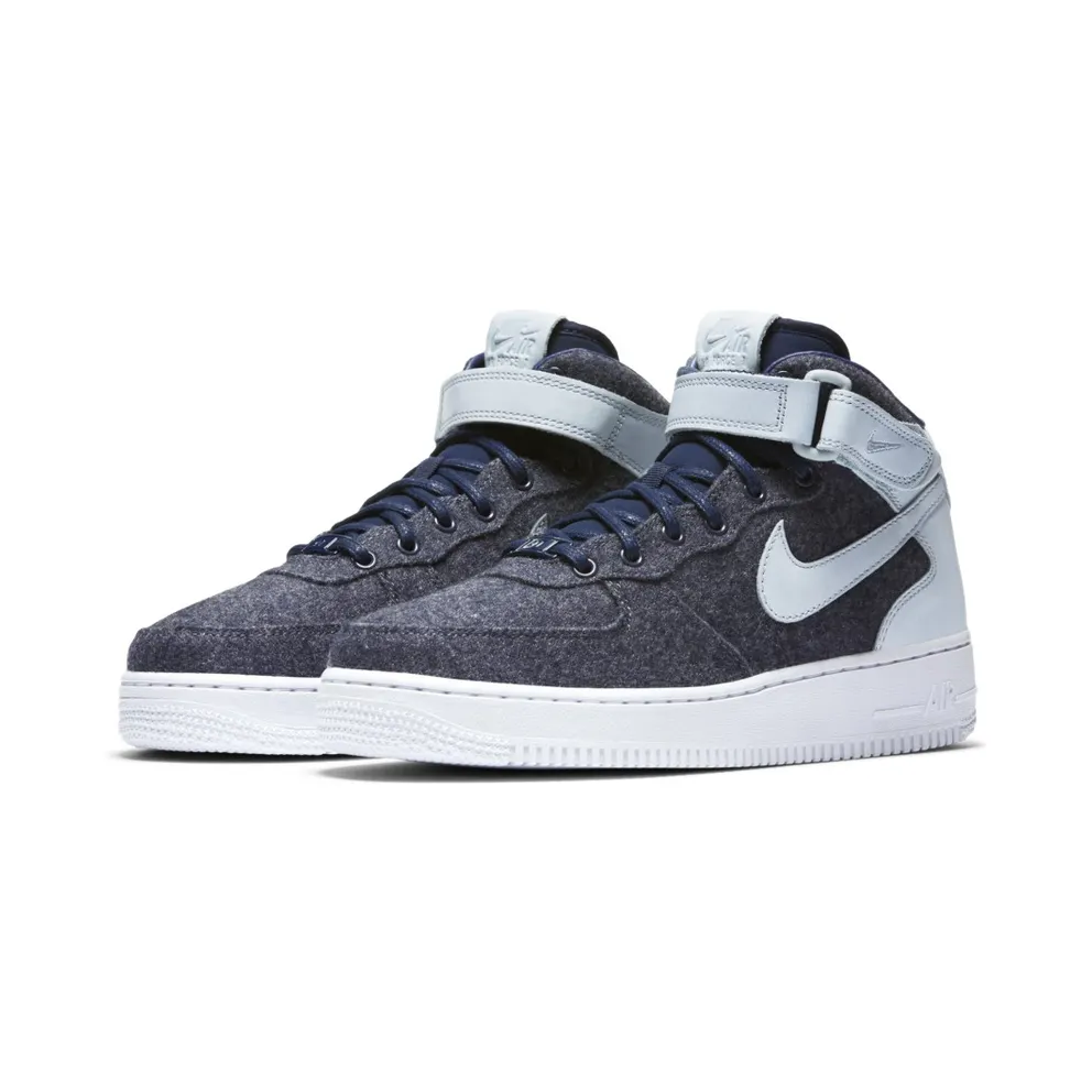 Nike Air Force 1 07 Mid Leather Premium Midnight Navy (W) Midnight Navy (857666-400)
