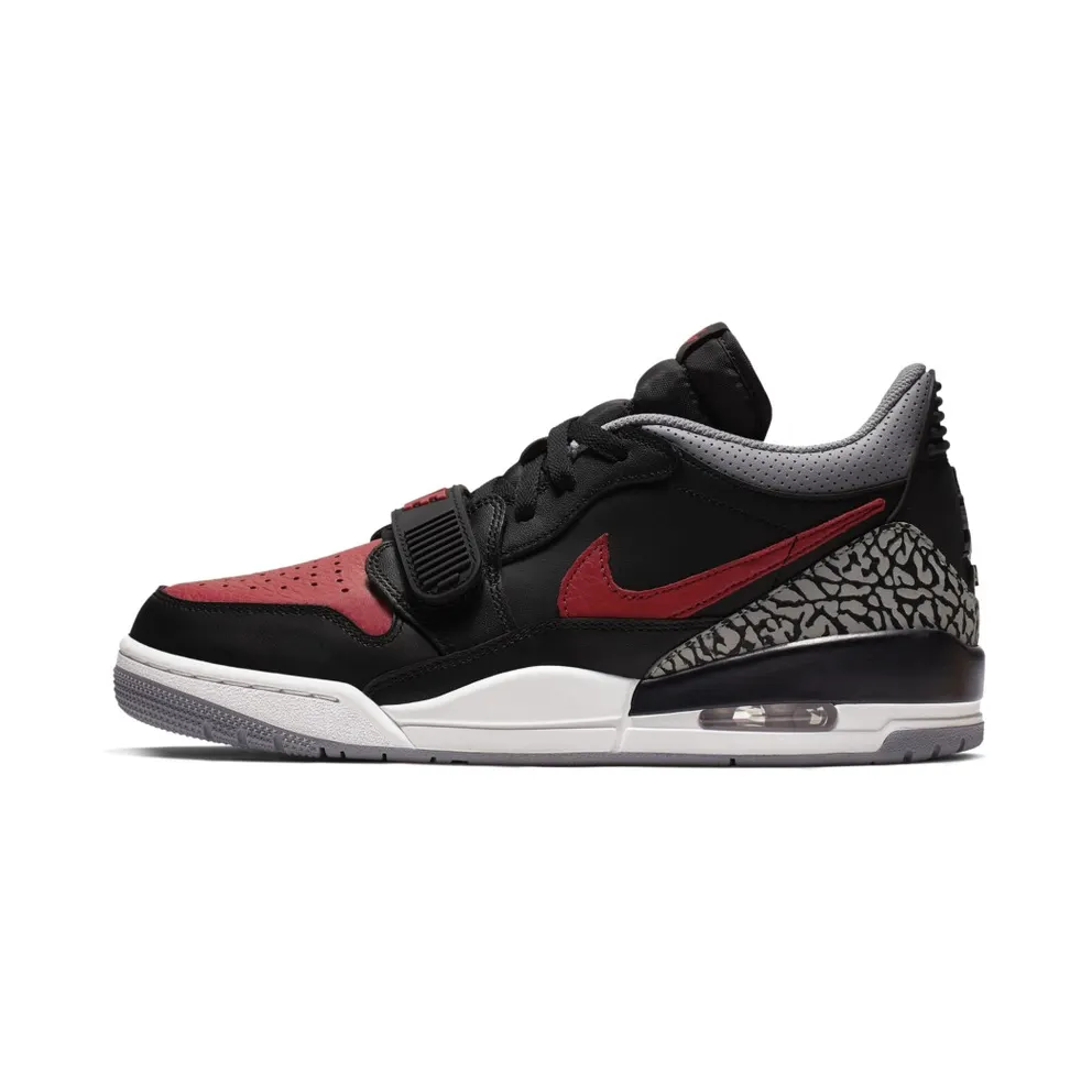 Jordan Legacy 312 Low Bred Cement Black/Gym Red-Black-Cement Grey (CD7069-006)