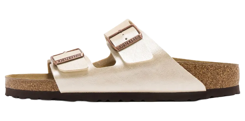 Birkenstock Arizona Birko-Flor “Graceful Pearl White – Narrow” (1009921)