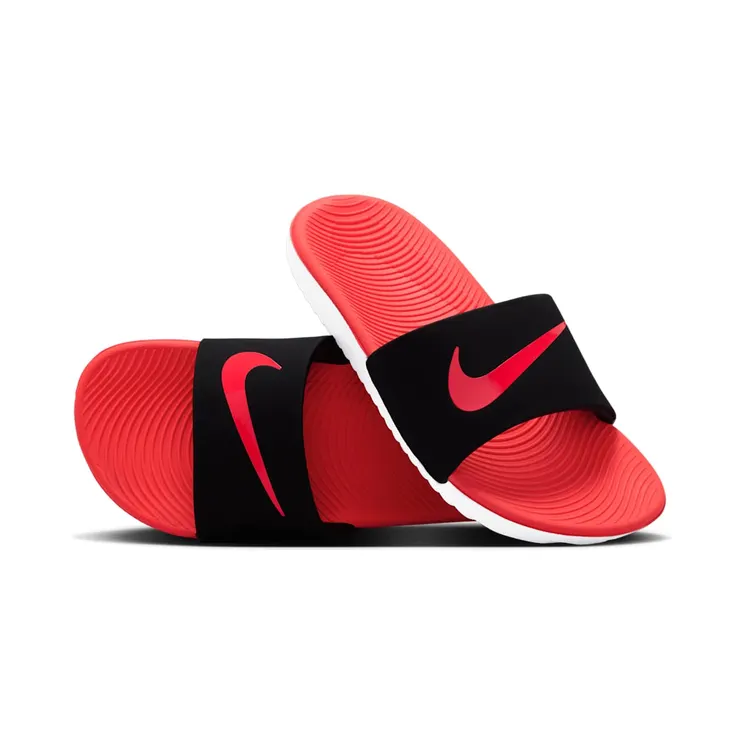 Nike Kawa Slide Black White Bright Crimson (FJ8812-003)