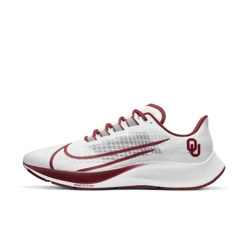 Nike Air Zoom Pegasus 37 Oklahoma White/Pure Platinum-Team Crimson-Particle Grey (CZ5387-100)