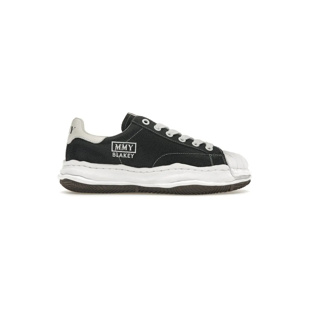 Maison Mihara Yasuhiro Blakey OG Sole Embossed Leather Low Black (A11FW717-BLK)