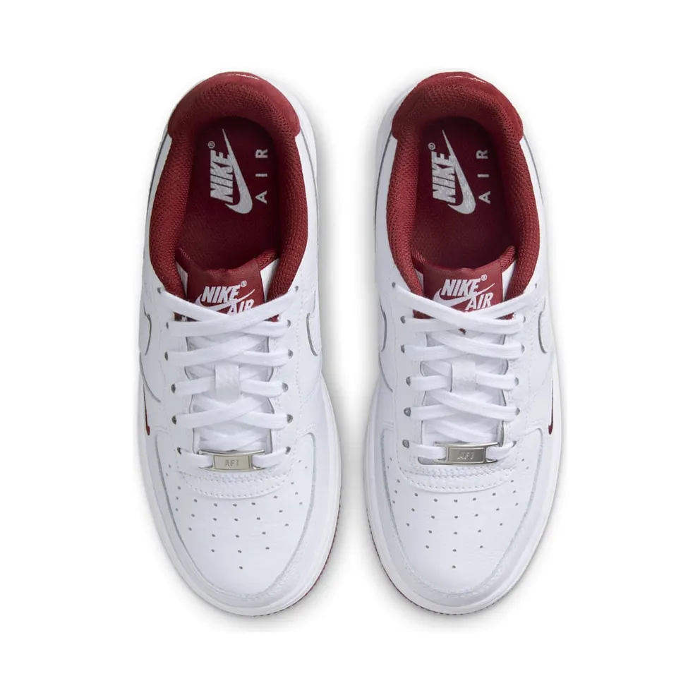 Nike Air Force 1 Low LV8 White Team Red Mini Swoosh (HF0952-100)