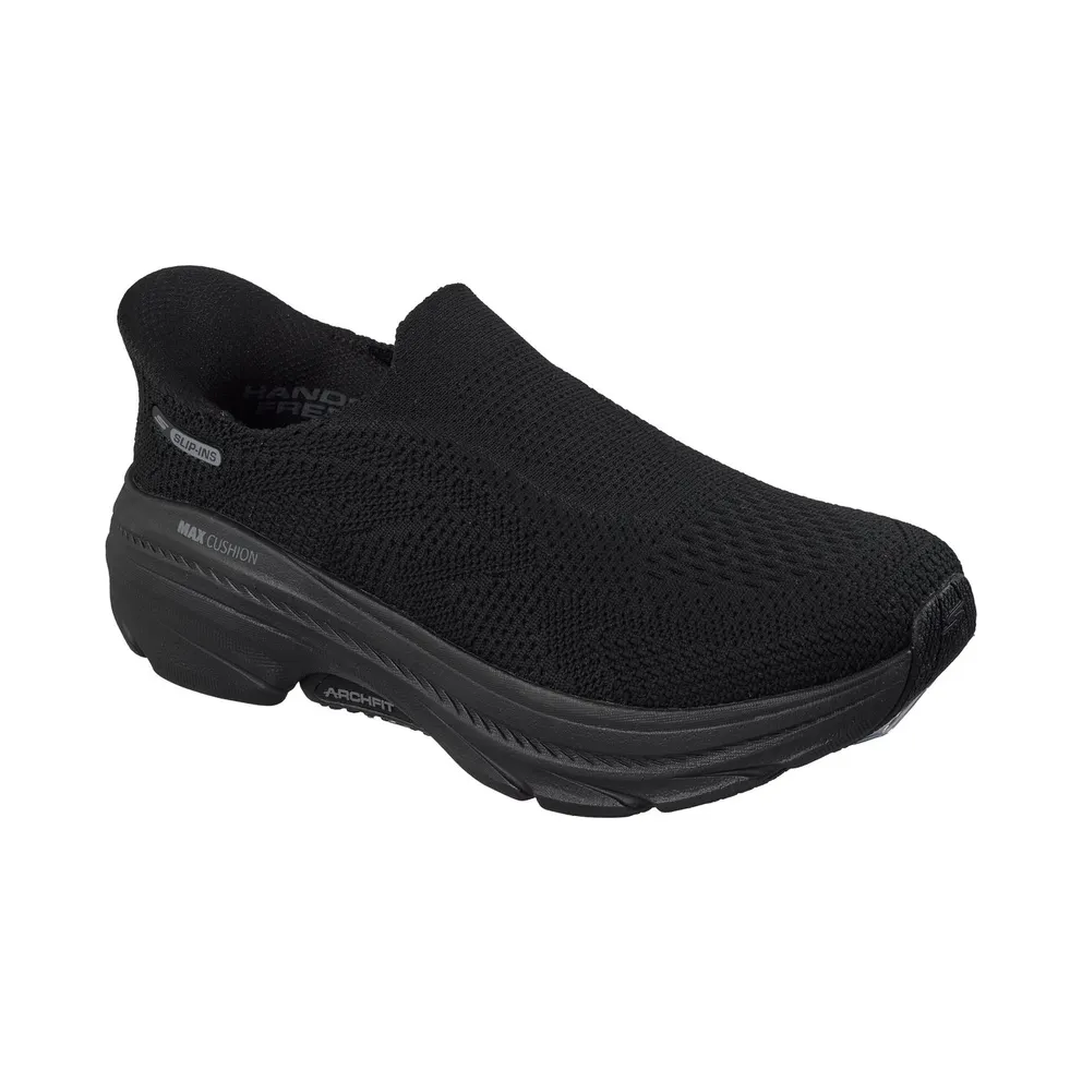 Skechers Slip-ins: Max Cushioning Arch Fit 2.0 “Avner Sneaker Black” (128966BBK)