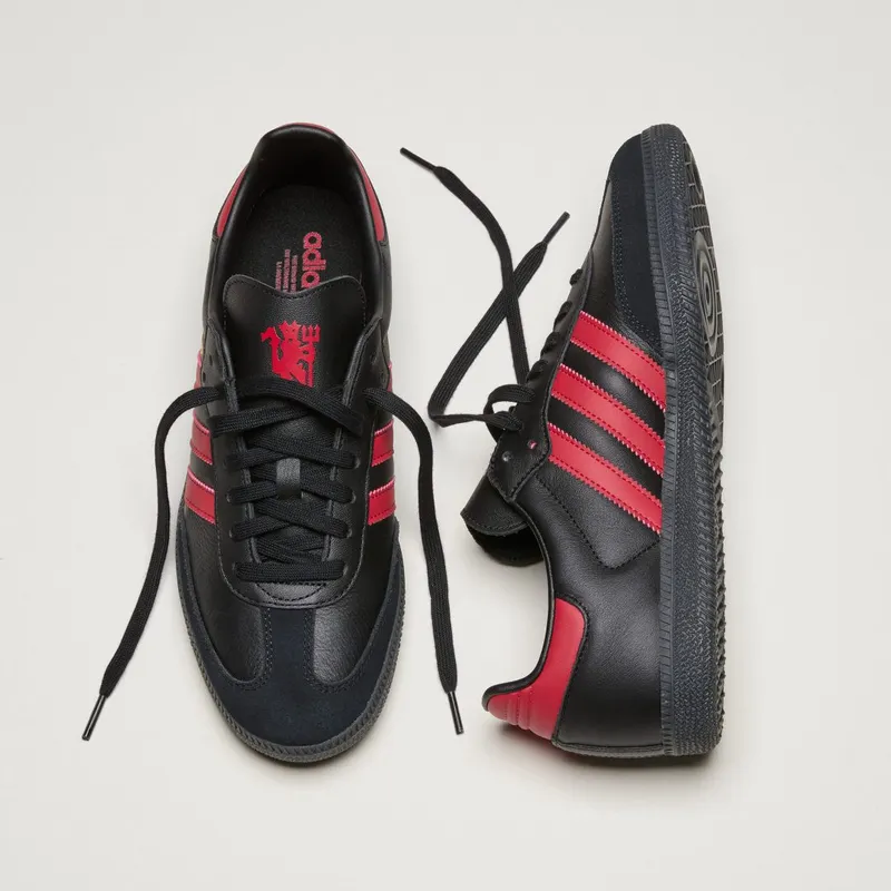 Adidas Samba Manchester United Core Black / Mufc Red / Core Black (JQ4036)