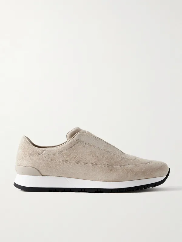 John Lobb Lift Suede Slip-On Sneakers Beige (AA522IL)
