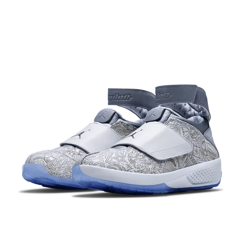 Jordan 20 Retro 30th Anniversary Laser Laser White/Metallic Silver-White (743991-100)