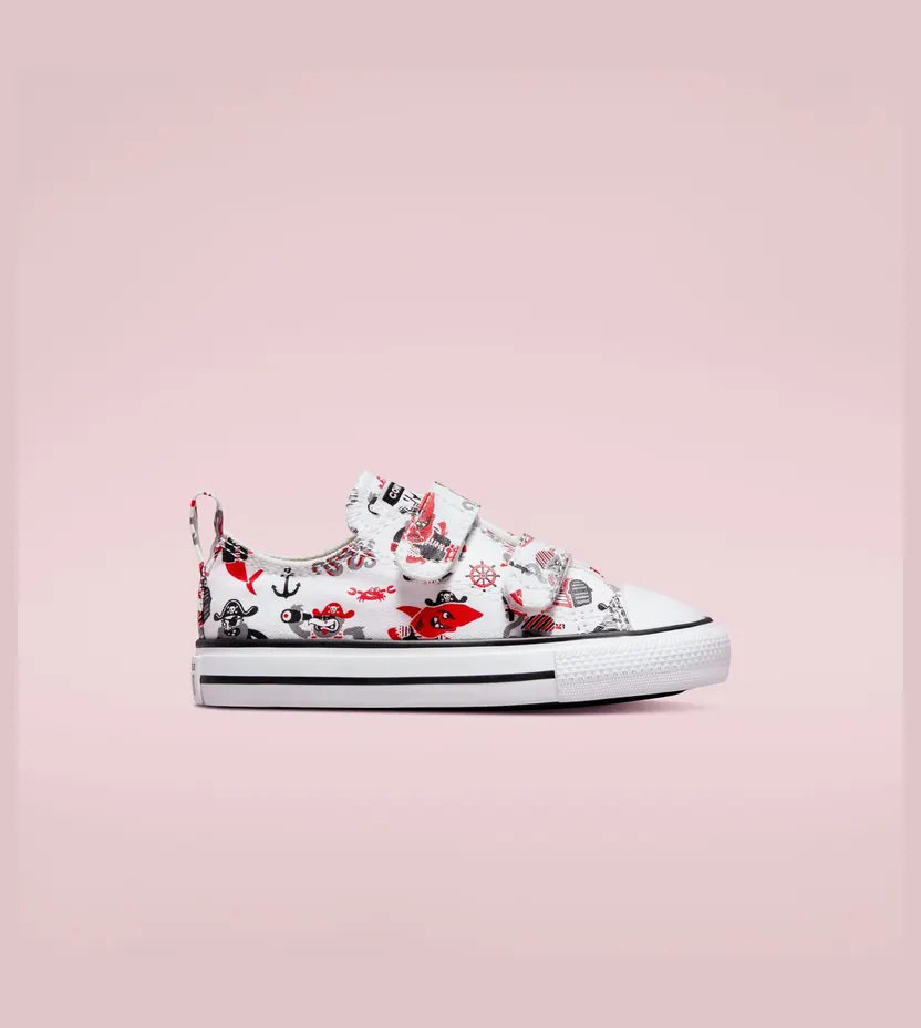 Converse Chuck Taylor All Star Easy-On Pirates Wit/university Red/zwart (772875C)