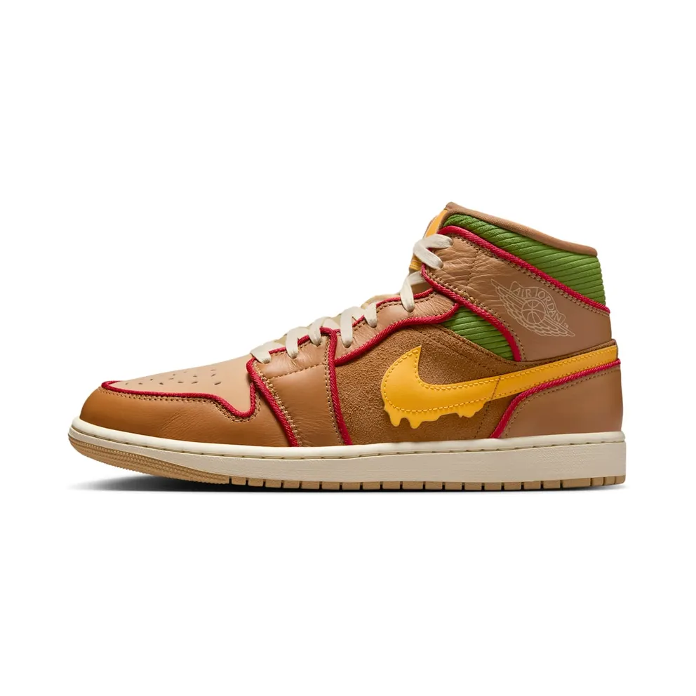 Jordan 1 Mid SE “Cheeseburger” (IB7403-224)