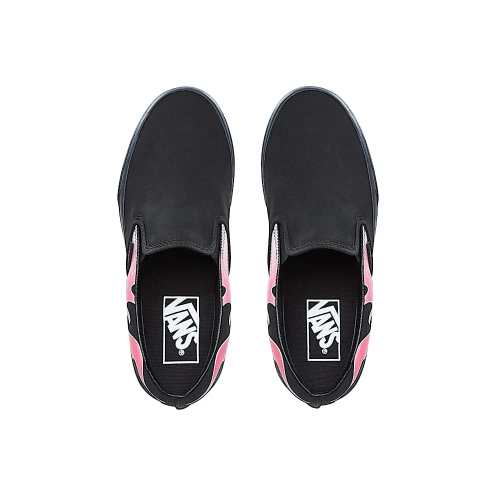 Vans Slip-On Flame Neon Pink Black Black/Neon Pink (VN0A38F7QCX)