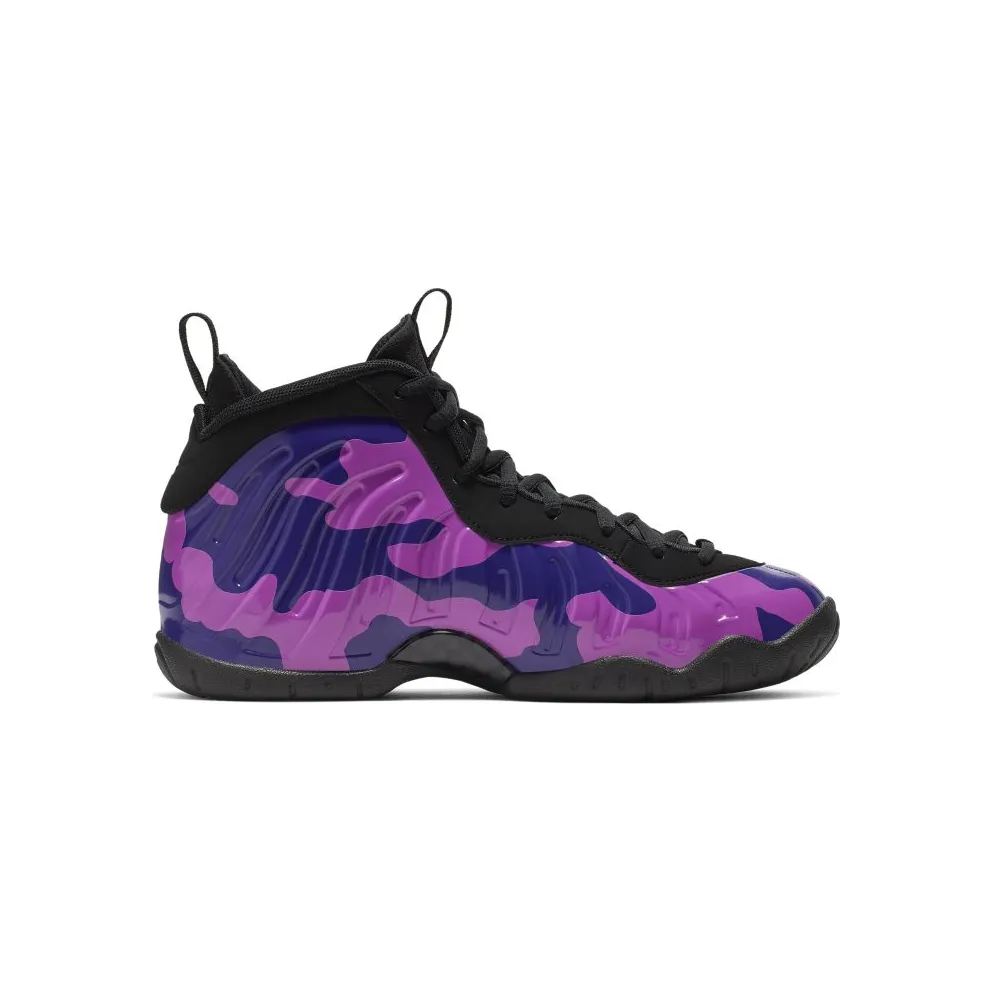 Nike Air Little Posite Pro Purple Camo (GS) Black/Court Purple-Hyper Violet (644792-012)
