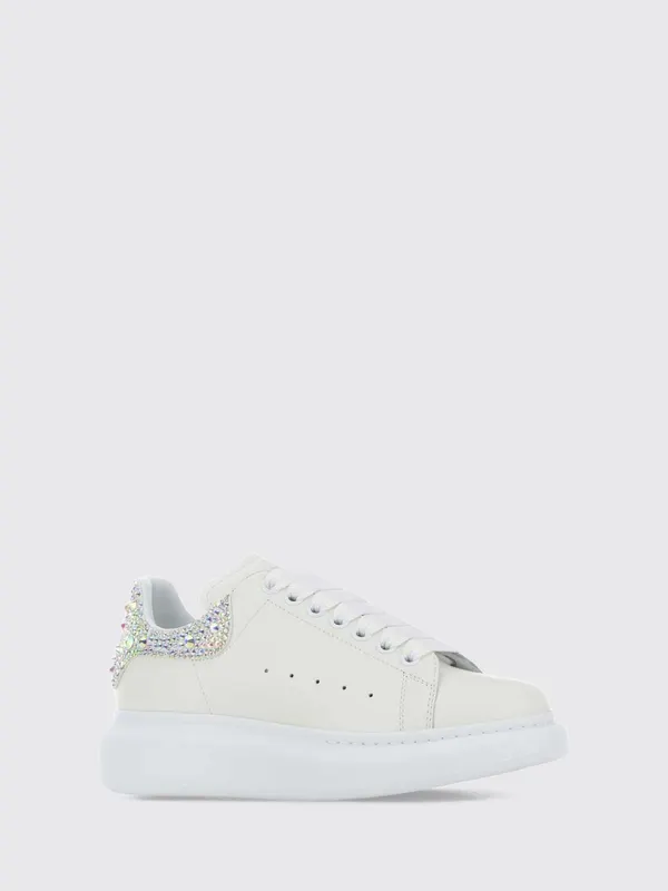 Mcqueen Alexander Oversize Calf Leather with Chunky Sole White (666407WIAIJ9069)