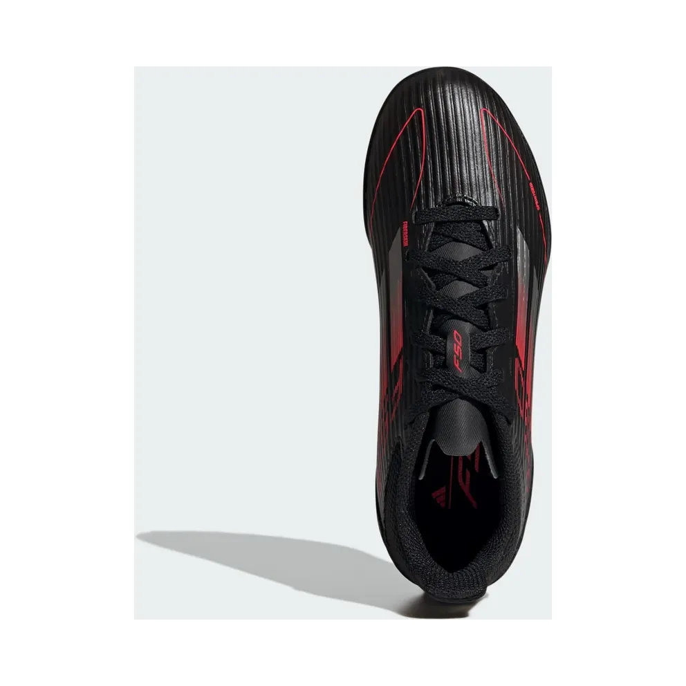 adidas F50 League Turf Core Black Iron Metallic Lucid Red (IE3756)