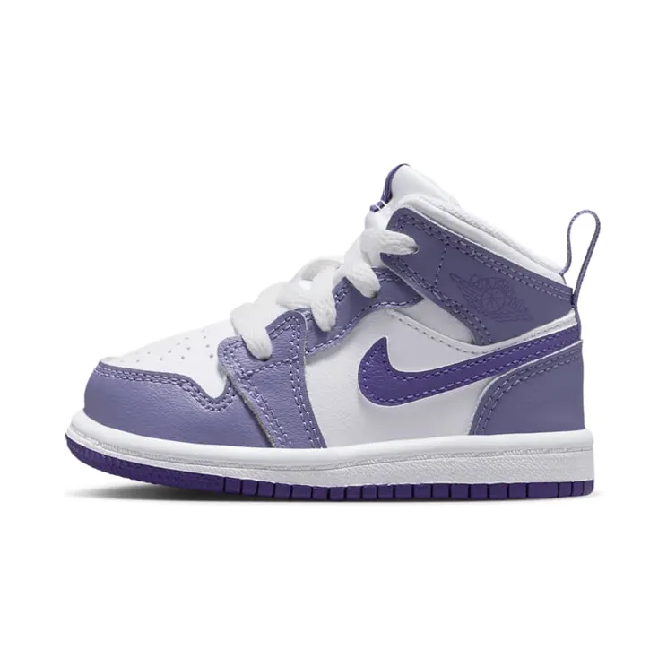 Jordan 1 Mid TD “Dusty Amethyst / White / Court Purple” (DQ8425-500)