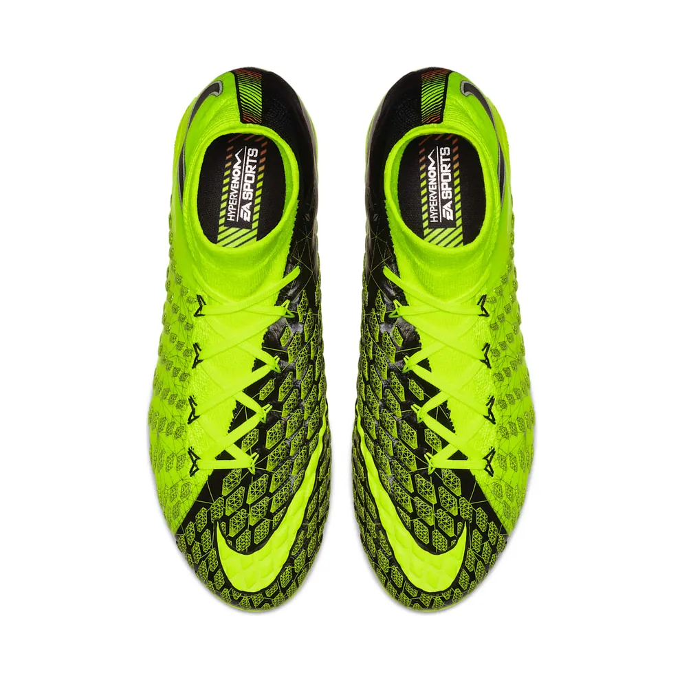 Nike Hypervenom 3 EA Sports Fifa 18 Volt/Black-Black-Total Crimson (882008-700)