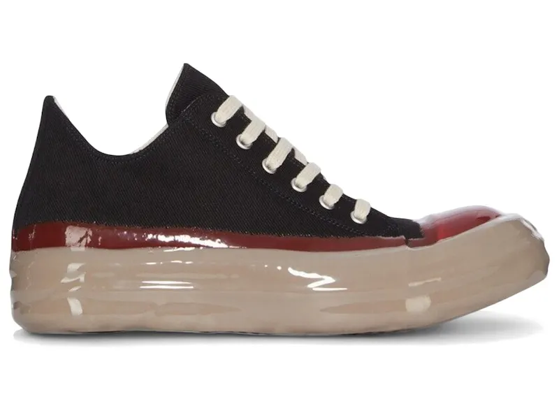 Rick Owens Concordians DRKSHDW Low Black Red Beige (DU02E7802 DODP 903101)