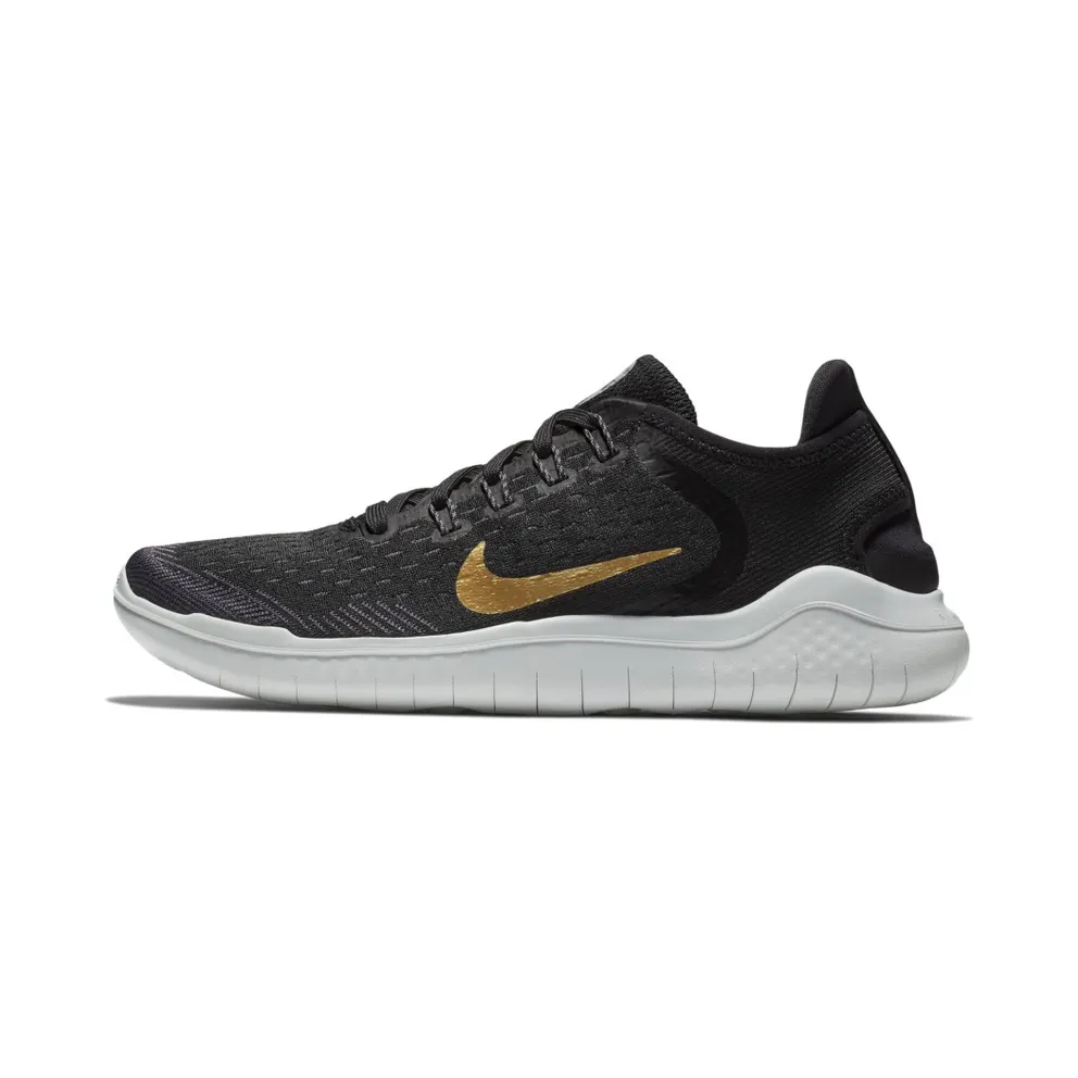 Nike Free RN 2018 Black Metallic Gold Vast Grey (W) Black/Metallic Gold Vast Grey (942837-008)
