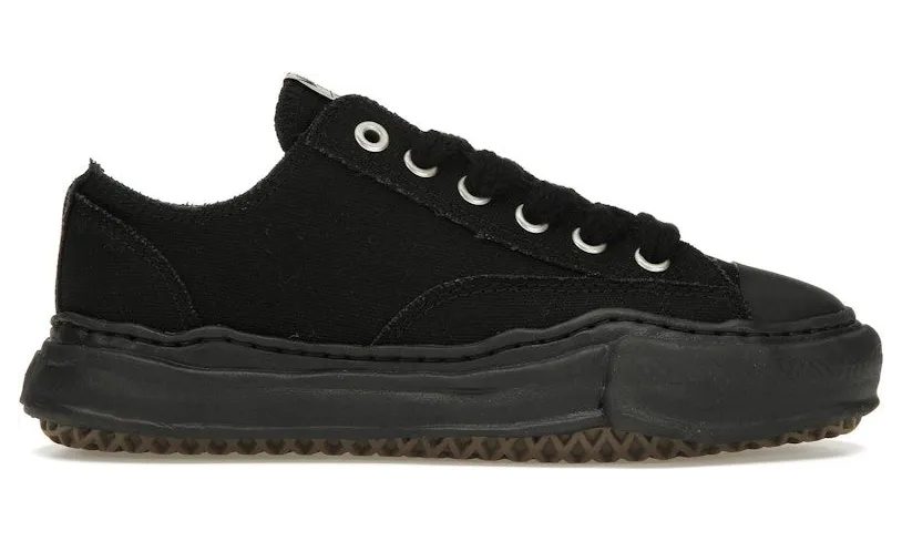 Maison Mihara Yasuhiro Peterson OG Sole Canvas Low Black (A01FW702-BLKBLK) (2)